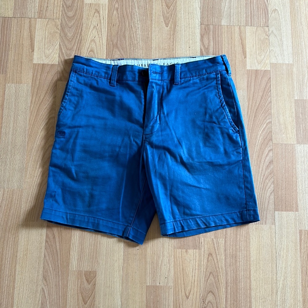 Blue American Eagle Khaki Shorts